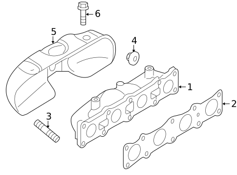 Exhaust Manifold for 2010 Hyundai Genesis Coupe #0