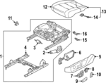 3Q0959111 - Body: Height Adjuster for Volkswagen Image