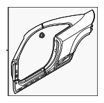 8S8810075 - Body: Uniside Panel for Audi: TT Quattro, TT RS Quattro, TTS Quattro Image