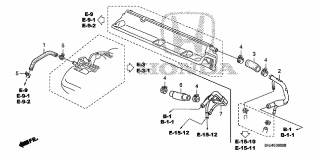 Breather Tube for 2007 Honda Odyssey #0