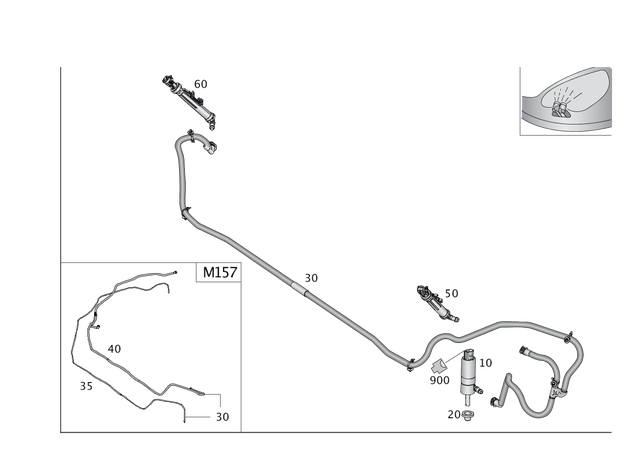 185450026 - Windshield Washer System, Emergency Equipment: Receptacle Housing for Mercedes-Benz: 250, 300S, C250, C300, C350, C63 AMG, CL550, CL600, CL63 AMG, CL65 AMG, CLS400, CLS550, CLS63 AMG, CLS63 AMG S, E250, E350, E400, E550, E63 AMG, E63 AMG S, GL320, GL350, GL450, GL550, GL63 AMG, GLE300d, GLE350, GLE400, GLE63 AMG, GLK250, GLK350, GLS350d, GLS450, GLS550, GLS63 AMG, ML250, ML320, ML350, ML400, ML450, ML500, ML550, ML63 AMG, R320, R350, R500, S350, S400, S430, S500, S55 AMG, S550, S600, S63 AMG, SL400, SL450, SL500, SL55 AMG, SL550, SL600, SL63 AMG, SL65 AMG, SLK280, SLK300, SLR McLaren Image image