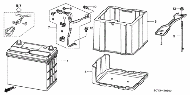 Battery for 2005 Honda Element #0