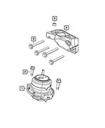 6102019 - 3.0L Turbo Diesel; Engine: Hex Head Bolt And Washer, Mounting for Mopar Image