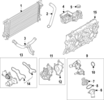 PW551 - Cooling System: Water Pump for Ford Image