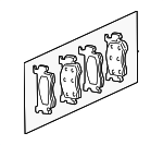 5014095AC - Brakes: Brake Pads for Dodge: Dakota, Durango Image