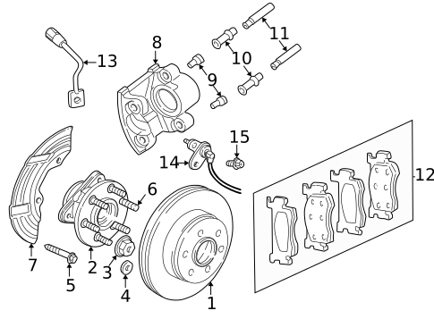 Front Brakes for 1999 Dodge Dakota #0