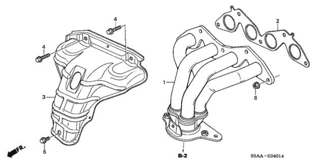 Exhaust Manifold (VTEC) for 2004 Honda Civic #0