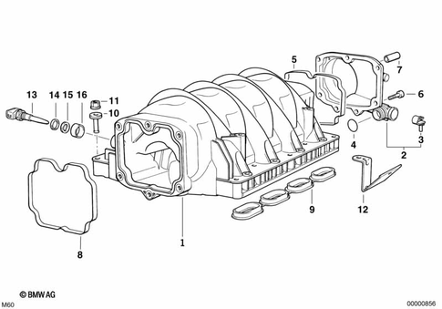 Intake Manifold for 1995 BMW 740i #0