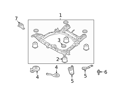 Suspension Mounting for 2009 Hyundai Santa Fe #0
