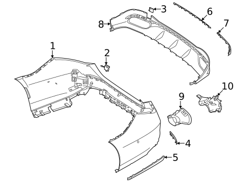 Bumper & Components - Rear for 2021 Mercedes-Benz S 580 #0