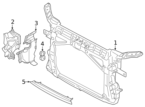 Radiator Support for 2023 Audi S3 #0