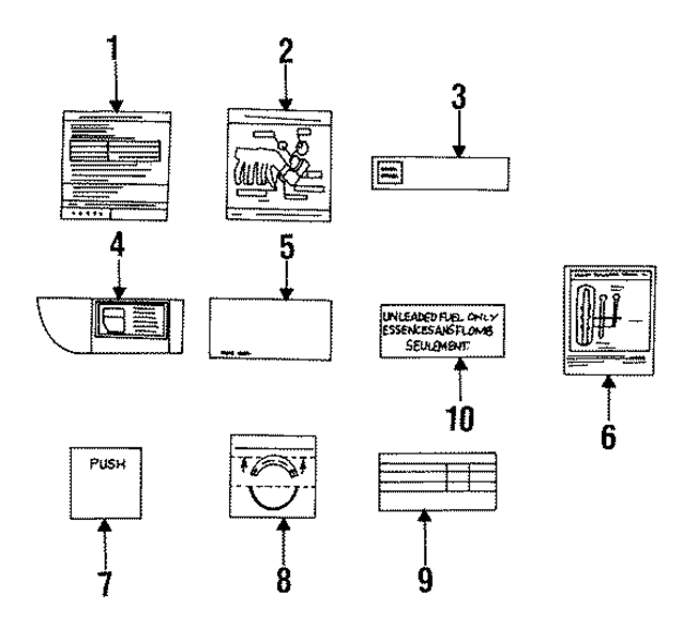 9908361A00 - : Fuel Label for Nissan Image