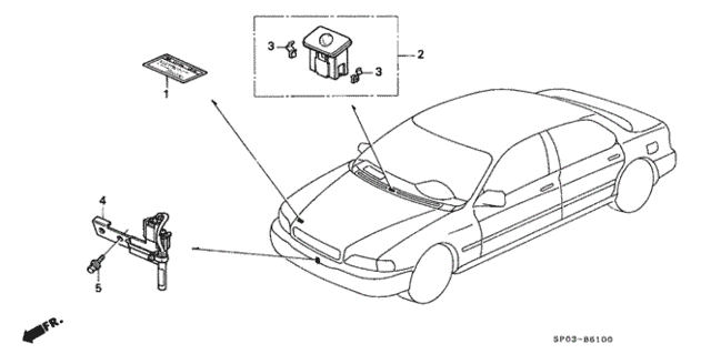 A/C Sensor for 1995 Acura Legend #0