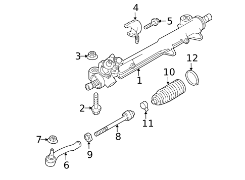 Steering Gear & Linkage for 2012 Porsche Panamera #0