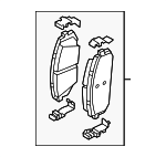 58101L1A02 - Brakes: Brake Pads for Hyundai Image