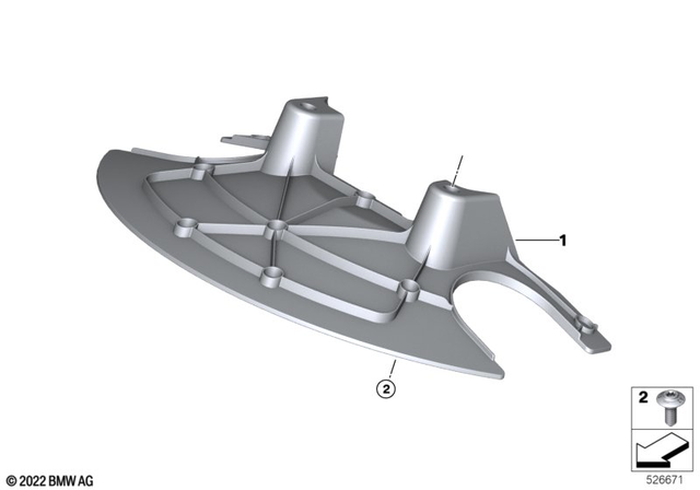 46637930936 - Frame and Mounting Parts: Body Screw with Shoulder - M5X14.5 mk for BMW-Motorrad Image image