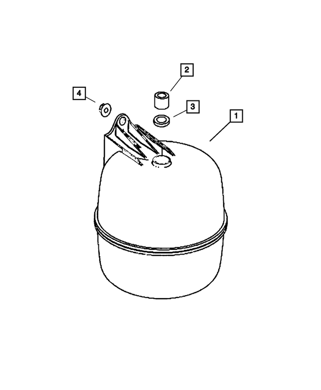 68014873AA - Brakes: Vacuum Reservoir for Dodge: Sprinter 3500 Image