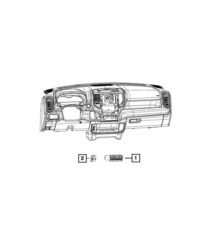 68476036AB - Electrical: Instrument Panel Switch for Mopar Image image