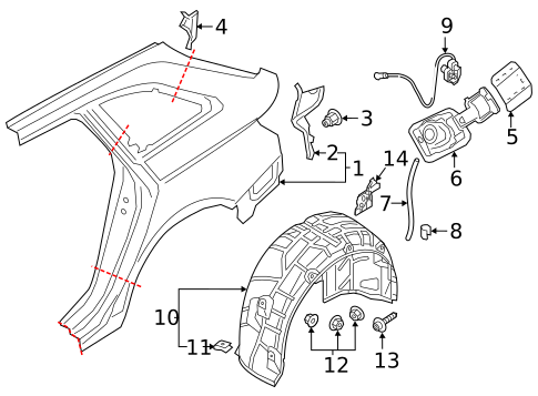 Quarter Panel & Components for 2025 Audi A4 allroad #0