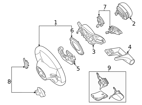 Steering Wheel & Trim for 2022 Mercedes-Benz GLS 63 AMG&reg; #0
