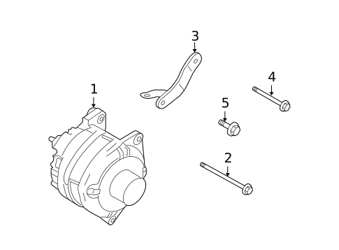 Alternator for 2008 INFINITI G35 #1
