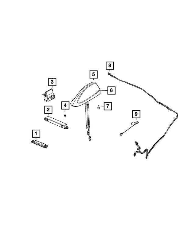 6034939 - Electrical: Hex Head Screw for Chrysler: 200, 300, Pacifica, Voyager | Dodge: Caliber, Challenger, Charger, Charger Daytona | Fiat: 500 | Jeep: Cherokee, Compass, Gladiator, Grand Cherokee, Grand Cherokee L, Grand Cherokee WK, Grand Wagoneer, Wagoneer, Wrangler Image