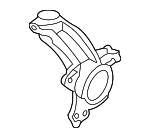 1K0407255AA - Suspension: Knuckle for Volkswagen: Eos, Golf, Golf R, GTI, Jetta, R32, Rabbit, Tiguan, Tiguan Limited Image