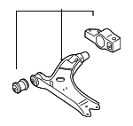 1K0407152AC - Suspension: Control Arm for Volkswagen: Eos, Golf, Golf R, GTI, Jetta, R32 Image