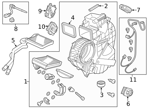 Auxiliary Heater & AC for 2011 Honda Odyssey #0