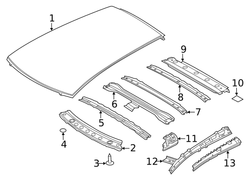 Roof & Components for 2022 Nissan LEAF #0