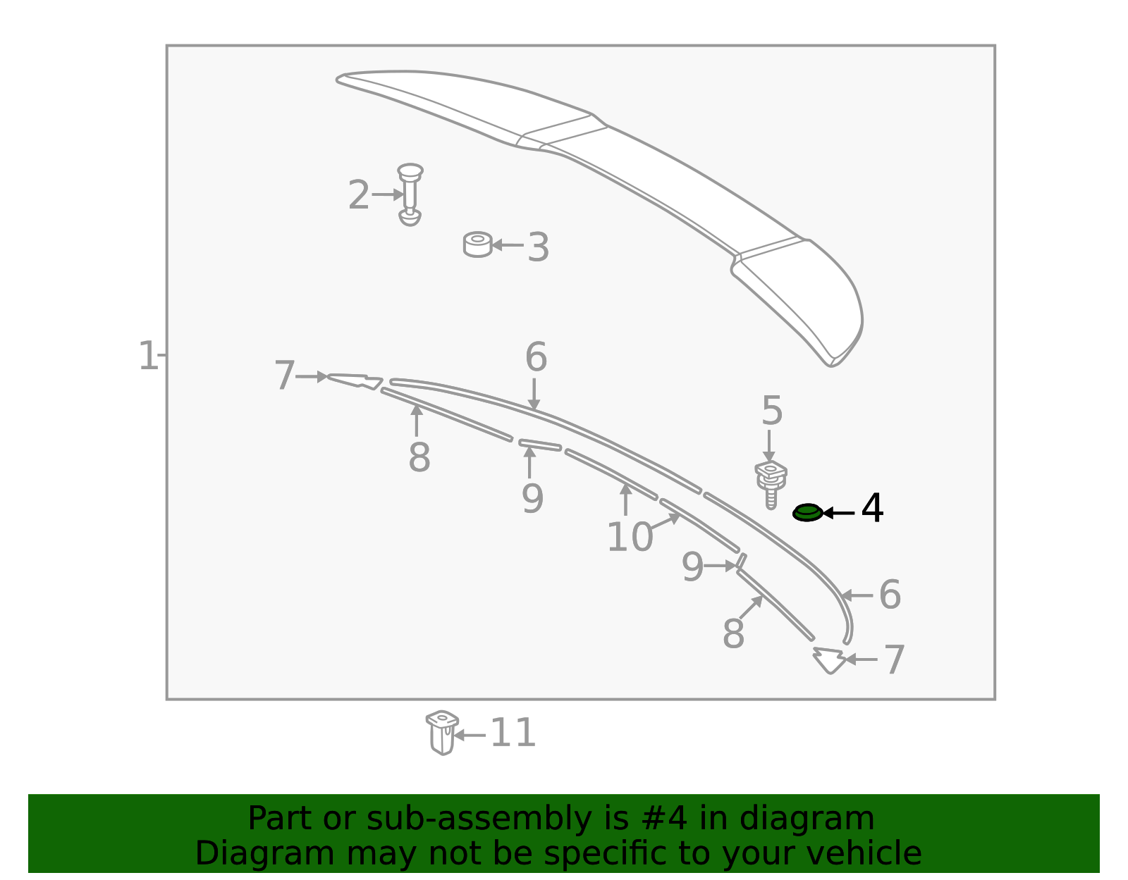 76874-47020 - 2019-2024 Lexus - Rear Spoiler Protector | My L Parts