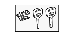 6905630250 - Body: Cylinder &amp; Keys for Lexus: ES350, GS300, GS430, GS450h, GX460, IS250, IS350, RX350, RX450h Image