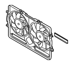 8K0121207D - Cooling System: Fan Shroud for Audi: S4, S5 Image
