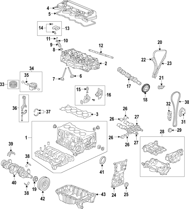 13310RZP000 - : Crankshaft for Acura Image