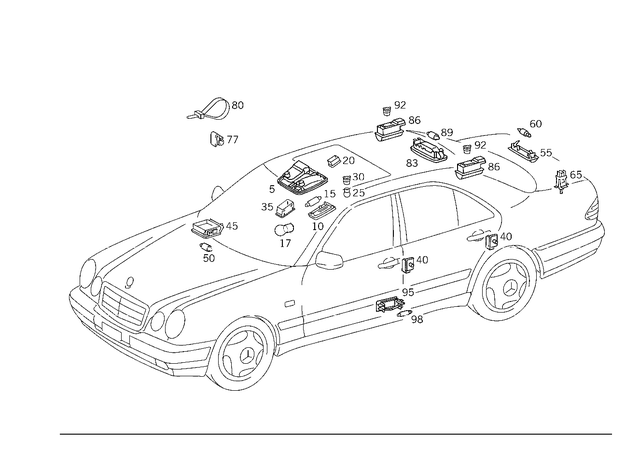 91015201200164 - Electrical System: Bulb for Mercedes-Benz Image image