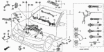 32117PLC000 - Engine: SUB-WIRE HARNESS, SENSOR for Honda Image