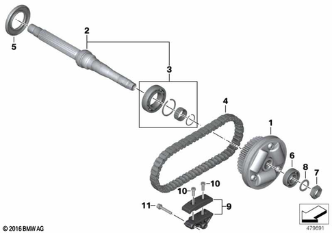 Input Shaft, Layshaft and Output Shaft for 2013 BMW-Motorrad C 650 GT #1