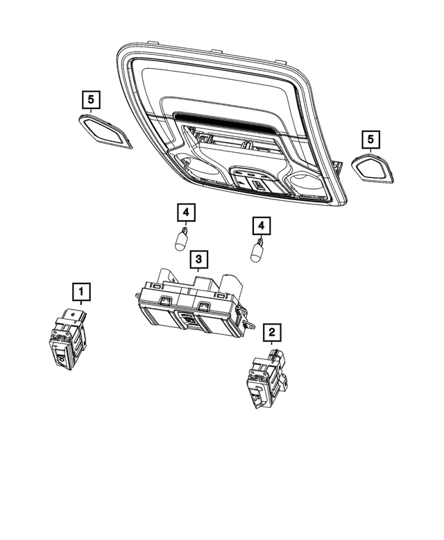 68584849AA - Electrical: Console Switch for Mopar Image image