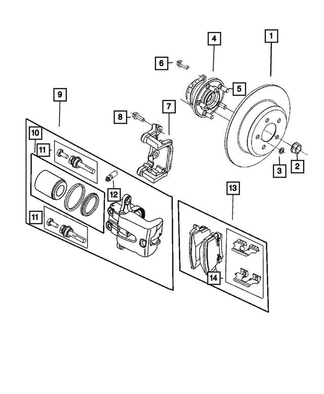6101782 - Brakes: Push On Round With Teeth Spring Retainer for Mopar Image