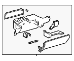5555076040C0 - Body: Glove Box Assembly for Lexus: UX200, UX250h, UX300h Image