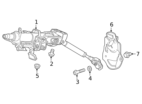 Steering Column Assembly for 2017 Honda CR-V #0