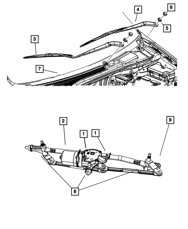 WBF00026AB - Electrical: Front Wiper Blade, Left for Mopar Image image