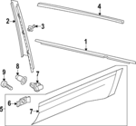 3CN8394775AP - Body: Belt Molding for Volkswagen: Atlas Image
