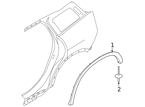Exterior Trim - Quarter Panel for 2026 Mini Countryman #0