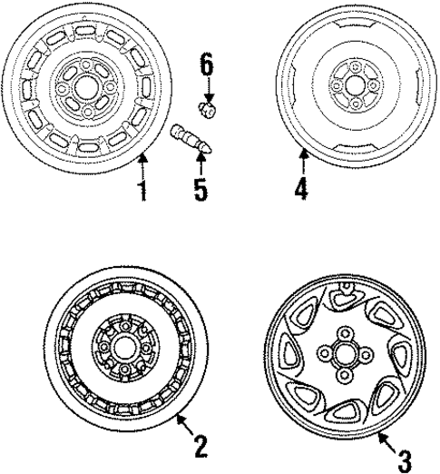Wheels for 1997 Toyota Tercel #0