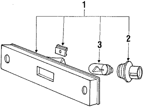 Side Marker Lamps for 1993 Mitsubishi Galant #0