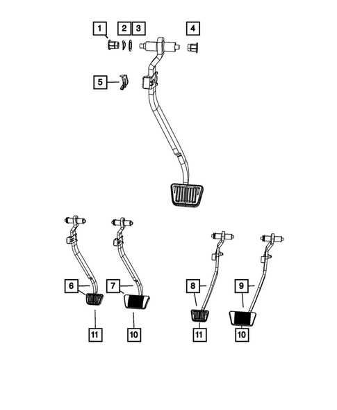 Brake Pedals for 2007 Dodge Nitro #0