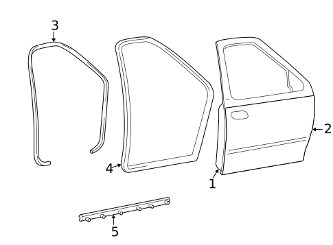 Door & Components for 2002 Ford F-150 #3