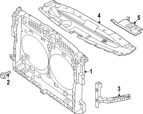 Radiator Support for 2022 Nissan Pathfinder #0