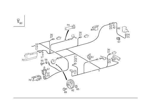 Antitheft Alarm System for 1989 Mercedes-Benz 300TE #1
